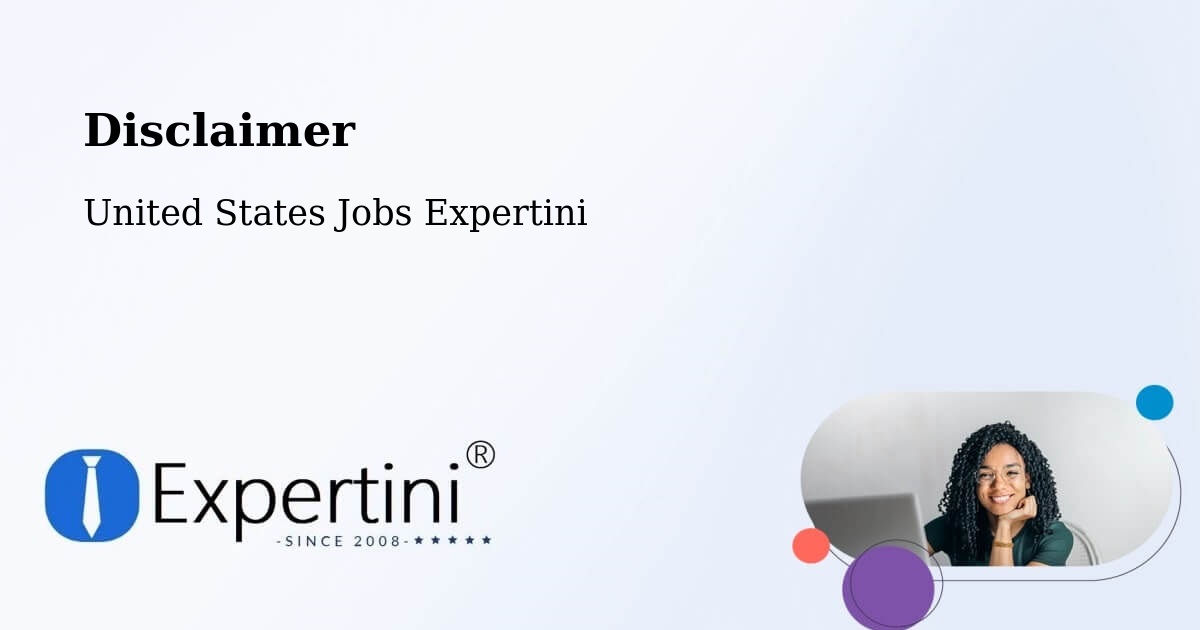 Disclaimer – Fremont - United States Jobs Expertini